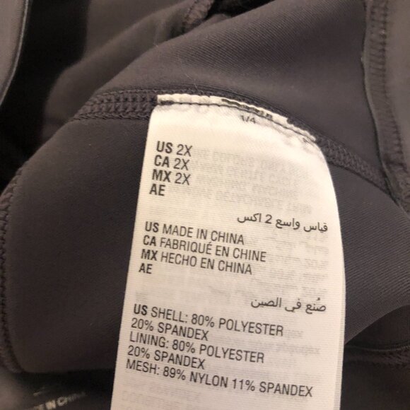 ID Idealogy Sports Bra - Size 2x - Charcoal Gray - Picture 5 of 5